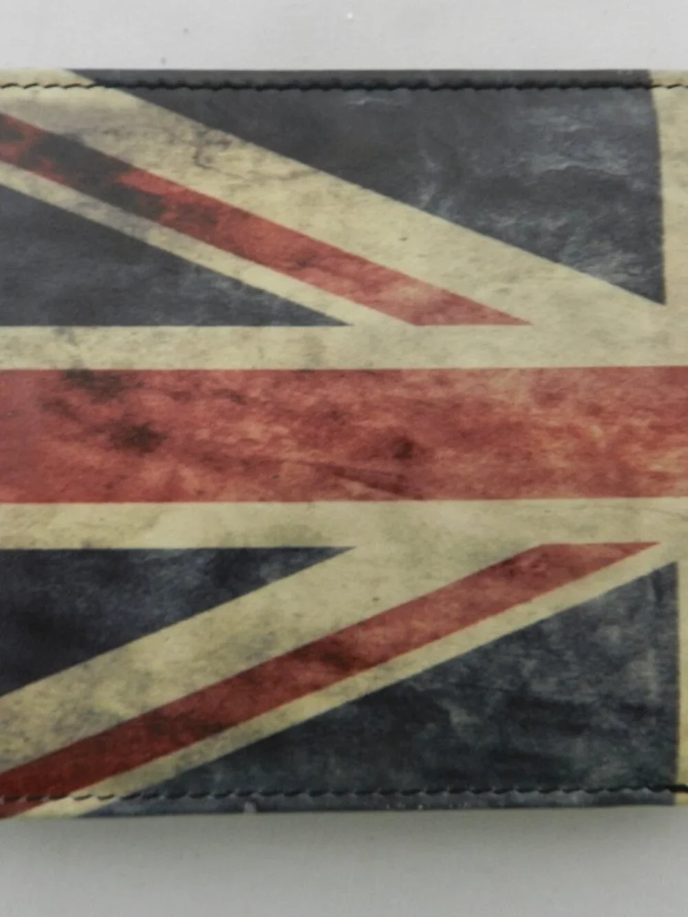 Mala Leather Slim Wallet Union Jack Kalmin Collection flag blue red Men RFID NEW